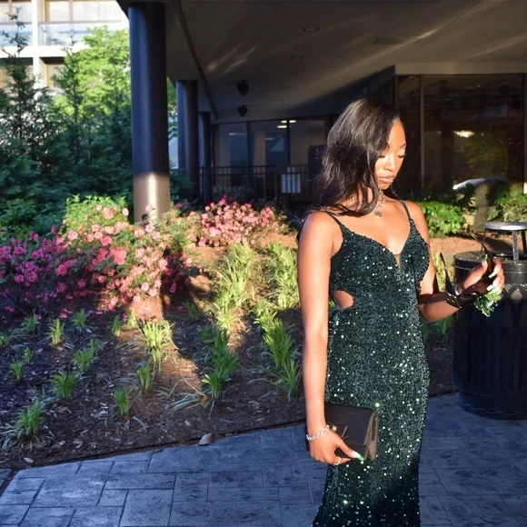 Elegant Green mermaid Gown
